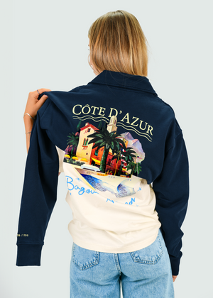 CÔTE D'AZUR POLO SWEATSHIRT