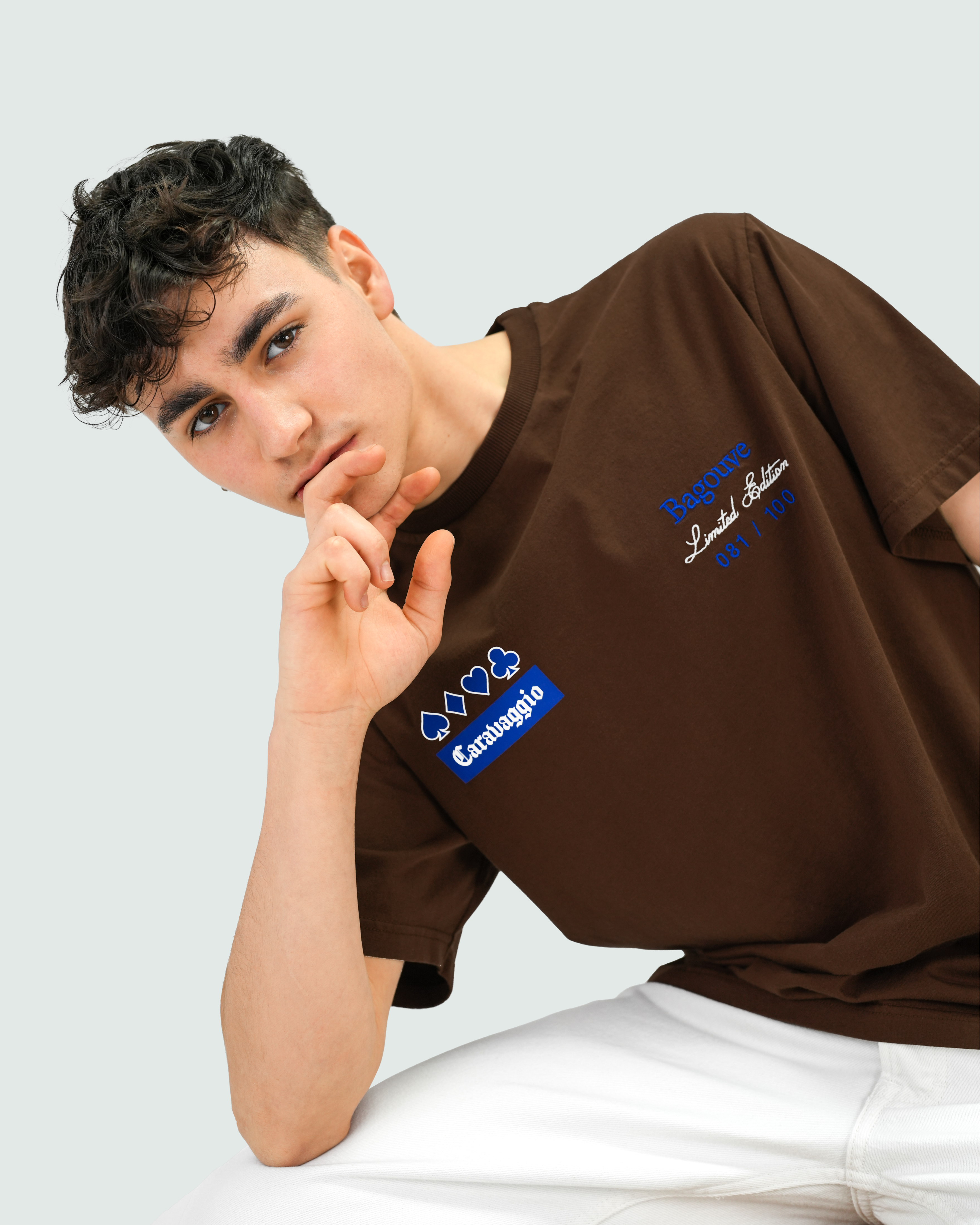 CARDSHARPS BROWN T-SHIRT