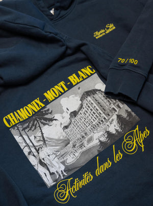 Mont Blanc Vintage Wash Unisex Embroidered Sweatshirt